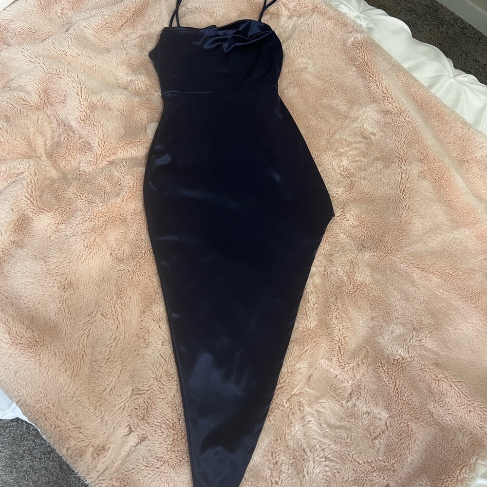 Windsor Midnight Blue Asymmetrical Dress